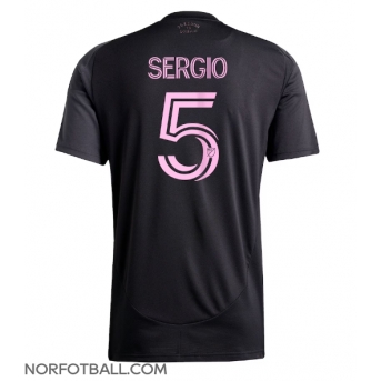 Billige Fotballdrakt Inter Miami Sergio Busquets #5 Replika Bortedrakt 2025-26 Kortermet